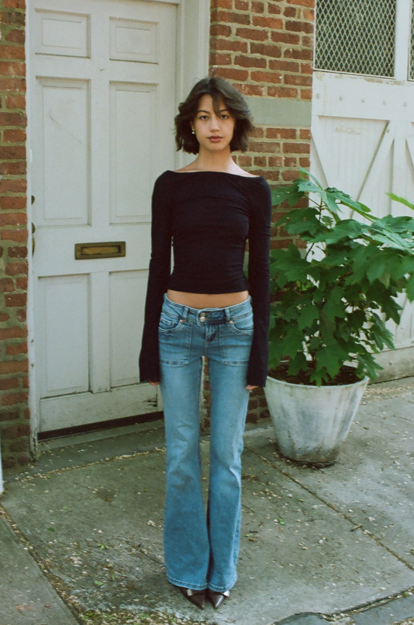The Jane Top in Black Mesh – Amoy New York