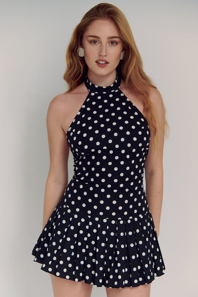 The Parkside Dress in Polka Dot – Amoy New York