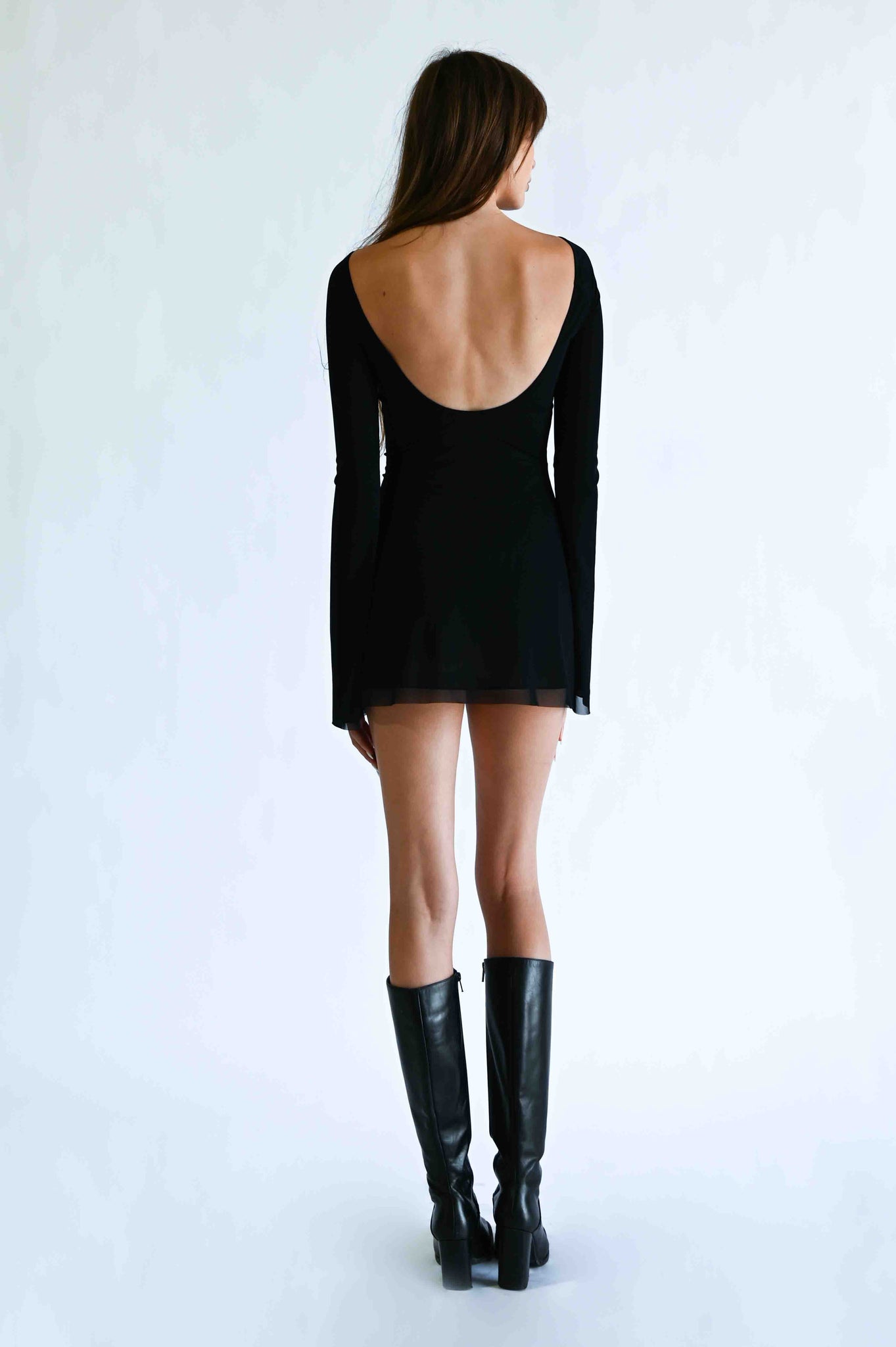 The Jane Mini Dress in YORK Amoy York | New – NEW AMOY Black